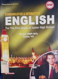 Image of Comunnicative & Interactive English For The first Grade Of Junior high School