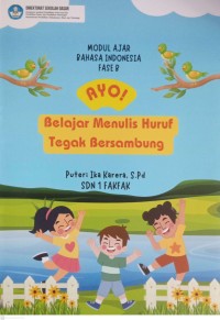 Image of Ayo! Belajar Menulis Tegak Bersambung