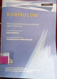 Image of KURIKULUM SMK PARIWISATA AKOMODASI PERHOTELAN