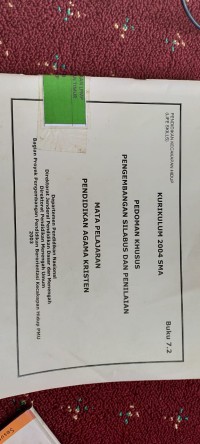 Image of KURIKULUM PEDOMAN KHUSUS PENGEMBANGAN SILABUS DAN PENILAIAN MATA PELAJARAN AGAMA KRISTEN