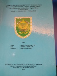Image of laporan pelaksanaan rencana tindak lanjut(Ratua Herlina)