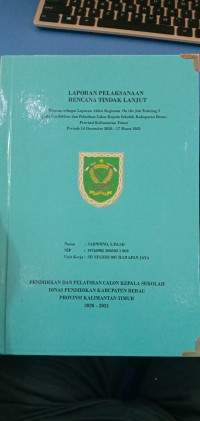 Image of laporan pelaksanaan rencana tindak lanjut(sarwono,pd.sd)