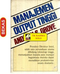 Image of Manajemen Output Tinggi
